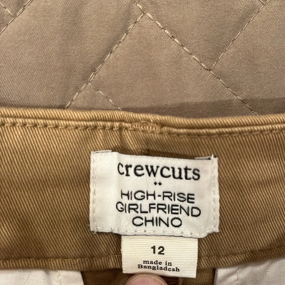 J. Crew Camel Girls' chino pant/NWT/12